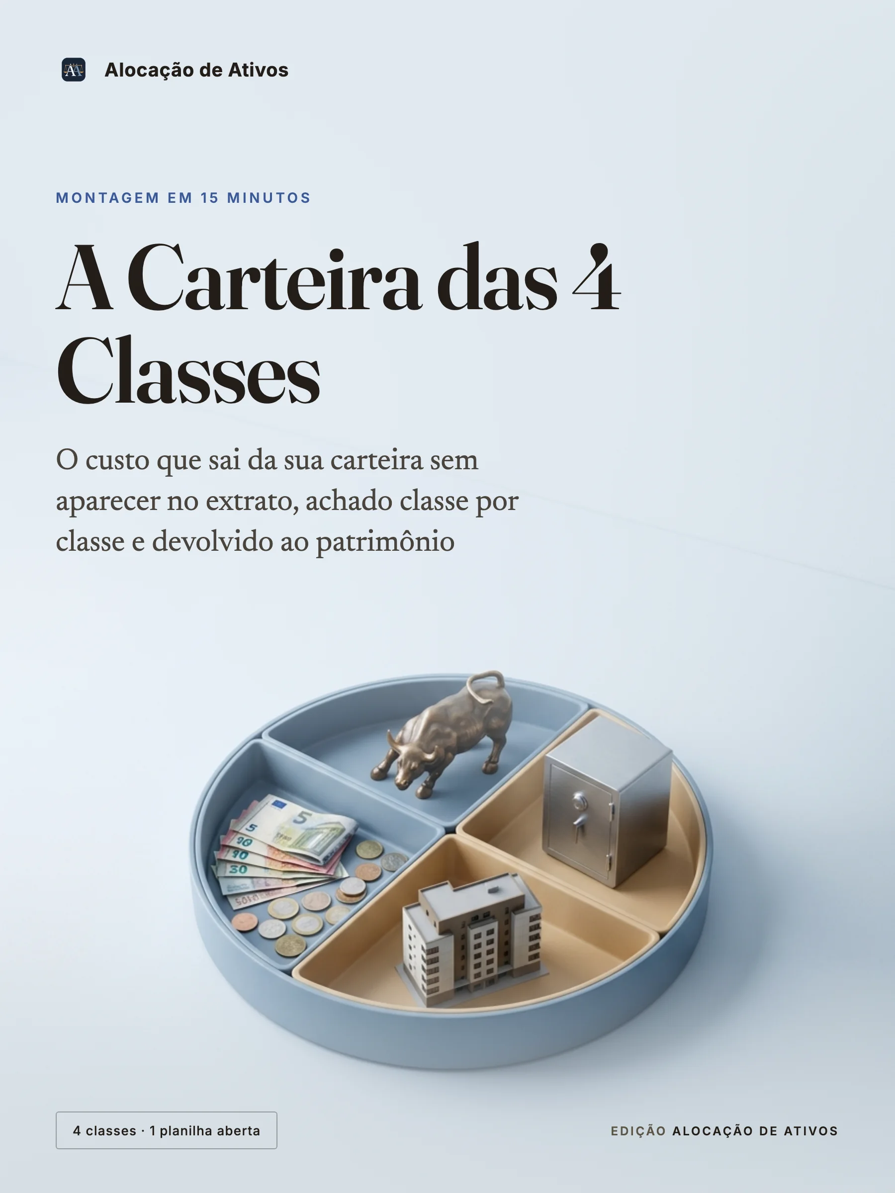 Capa do guia A Carteira das 4 Classes, da Alocação de Ativos